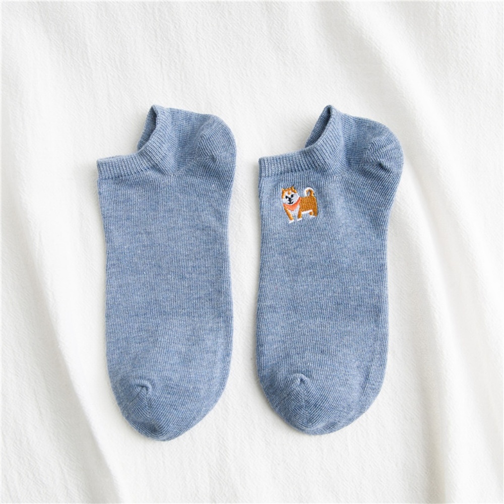 5 Pairs Women Dog Boat Socks - Picture 3 of 8